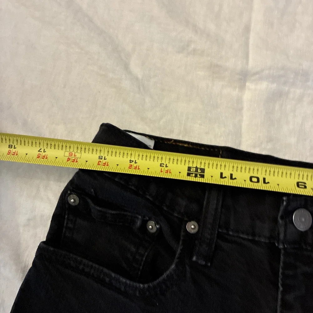 Levis Jeans Mens 31x30 Black 502 Regular Taper Stretch Zip Fly Flex Denim Pants